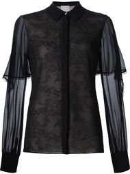overlay detail laced shirt Jason Wu
