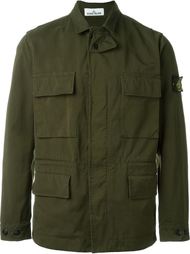 куртка в стиле милитари с логотипом на рукаве Stone Island