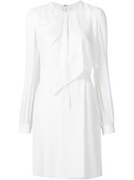 overlay detail pleated dress Elie Saab