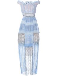 вечернее платье с открытыми плечами Peter Pilotto