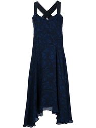 leaf print flared midi dress  Derek Lam 10 Crosby