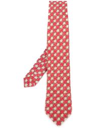 checked neck tie Kiton