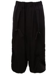 укороченный брюки с заниженной шаговой линией  Yohji Yamamoto