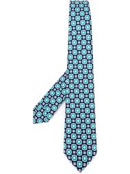 geometric pattern neck tie Kiton