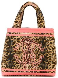 сумка-тоут с леопардовым принтом Roberto Cavalli