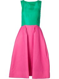 full skirt flared boat neck dress Monique Lhuillier