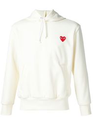 heart application hoodie Comme Des Garçons Play