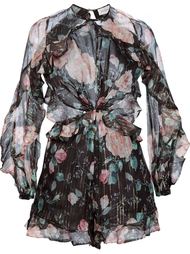 'Master Flute' floral romper Zimmermann