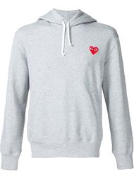 heart application hoodie Comme Des Garçons Play