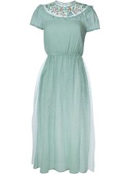 платье с цветочной вышивкой  Red Valentino