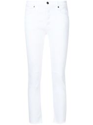 raw edge cropped skinny jeans Rta
