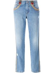 джинсы с вышивкой Ermanno Scervino