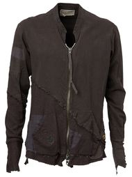 patchwork zip jacket Greg Lauren