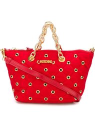 маленькая стеганая сумка-тоут Moschino