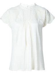 lace trim embroidered T-shirt Vanessa Bruno