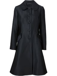 flared button coat Co