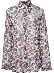 leaves print sheer shirt Derek Lam