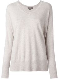 felted oversize v-neck sweater N.Peal