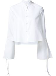 bell sleeves banded collar shirt Derek Lam