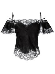 кружевная блузка с открытыми плечами Givenchy