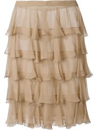 юбка с оборками Balmain