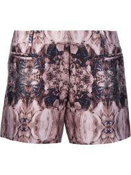 abstract print shorts Thomas Wylde