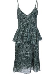 psychedelic print peplum dress Derek Lam