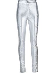 metallic leather trousers Beau Souci