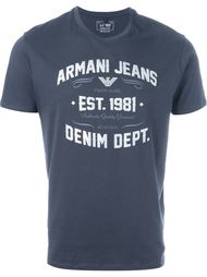 футболка с принтом логотипа   Armani Jeans