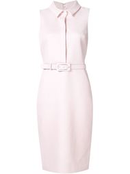 belted collar dress Badgley Mischka