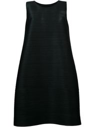 ribbed effect shift dress Pleats Please By Issey Miyake