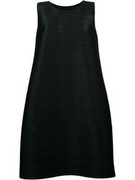 ribbed effect shift dress Pleats Please By Issey Miyake