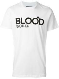 футболка с принтом логотипа   Blood Brother