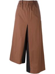 asymmetric wide leg cropped trousers Lucio Vanotti