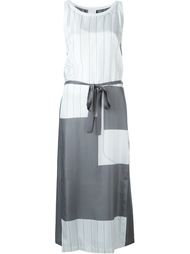 длинное платье с панельным дизайном Donna Karan