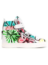 хайтопы с принтом  Giuseppe Zanotti Design