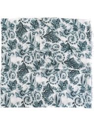 floral motif scarf Kiton