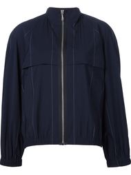 pinstriped bomber jacket Alexander Wang