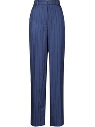 pinstriped straight leg trousers Protagonist