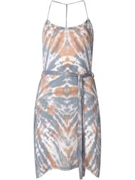 tie waist smoke effect dress Raquel Allegra