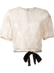 укороченный кружевной топ Red Valentino
