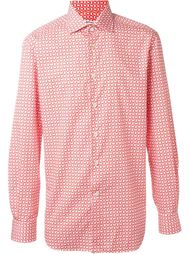 geometric print shirt Kiton