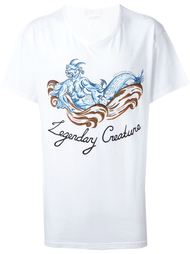 футболка с вышивкой 'legendary creature' Alexander McQueen
