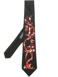 tree and bird print tie Alexander McQueen