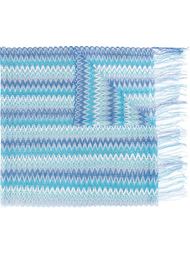 трикотажный шарф с волнистым узором Missoni