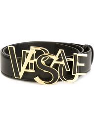 ремень с бляшкой с логотипом Versace