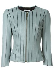 front zip fitted jacket Versace Collection