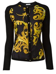 baroque print cardigan Versace Collection