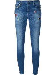 джинсы с заплатками Mira Mikati
