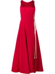 Sleeveless Lace-Up Maxi Dress Natasha Zinko